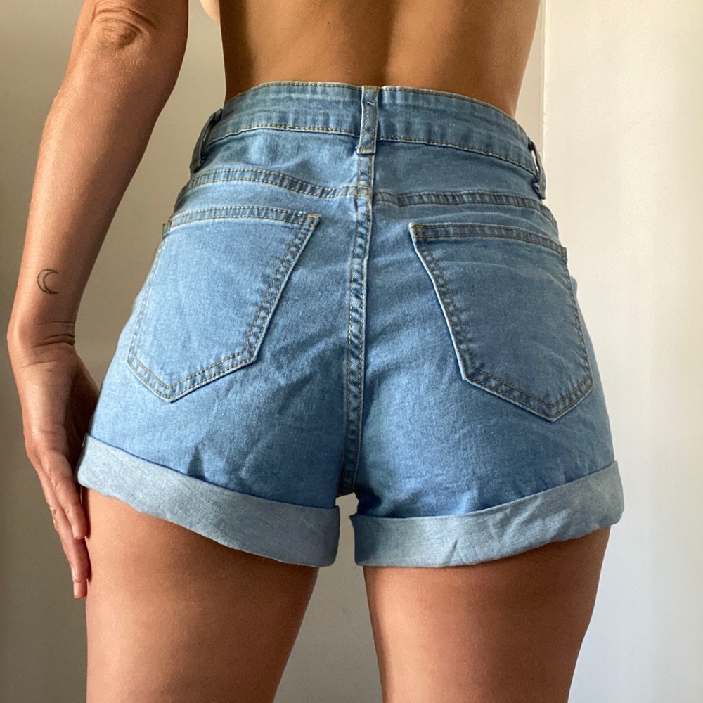 High Waisted Jean Shorts